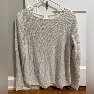 H&M Off-White Textured Knit Top